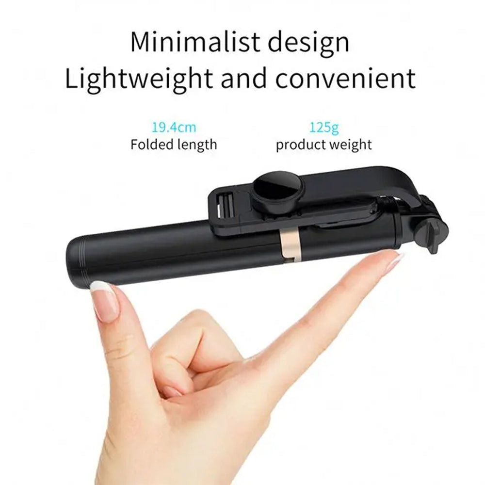 Selfie Stick Bluetooth Techsuit Q03, Univerzális, Fekete