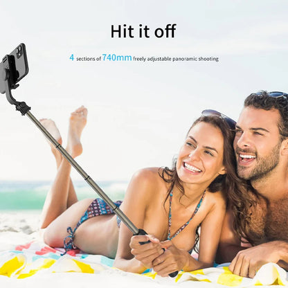 Selfie Stick Bluetooth Techsuit Q03, Univerzális, Fekete