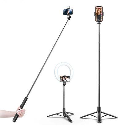 Selfie Stick Bluetooth Techsuit Q05, Univerzális, Fekete
