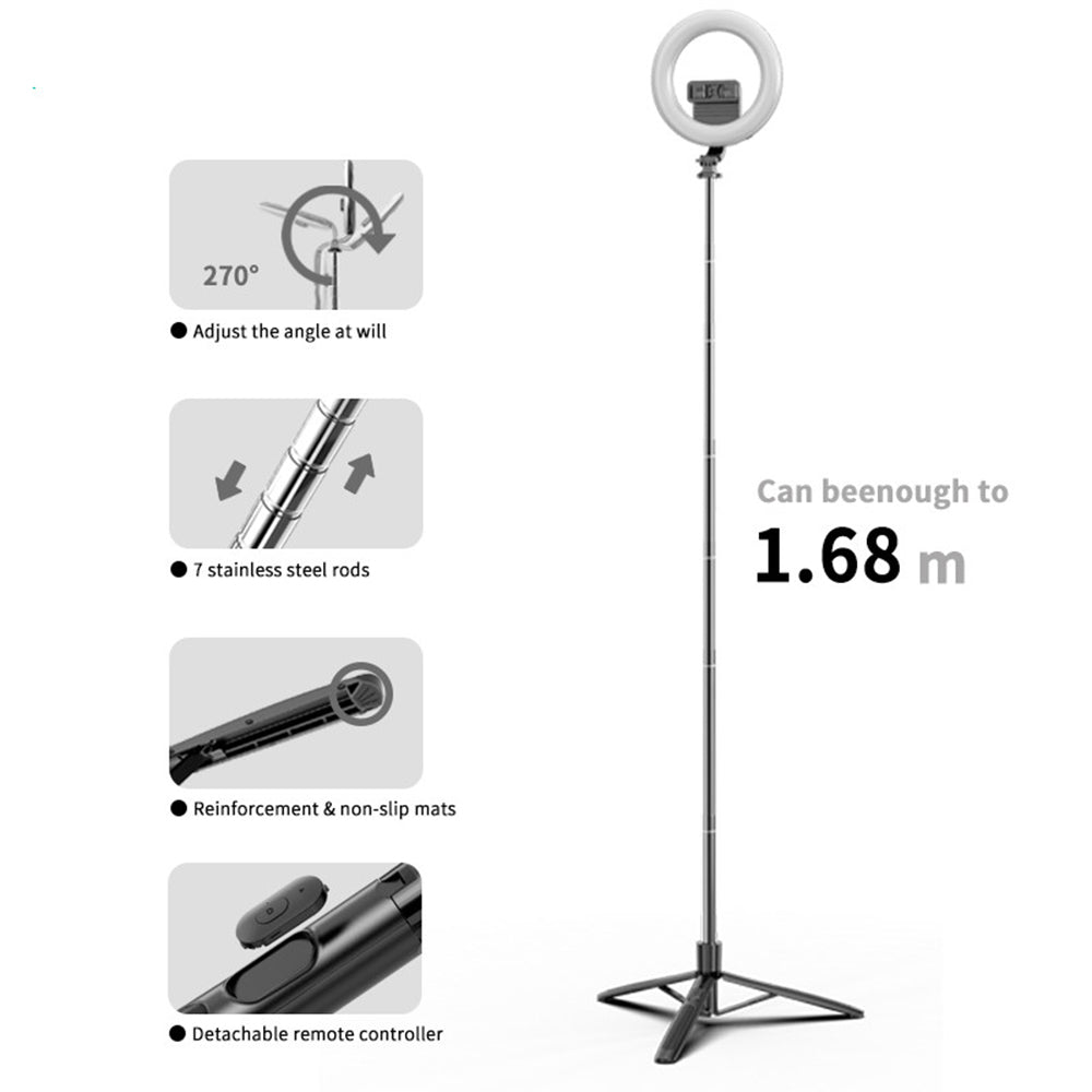 Selfie Stick Bluetooth Techsuit Q05s, Univerzális, Fekete