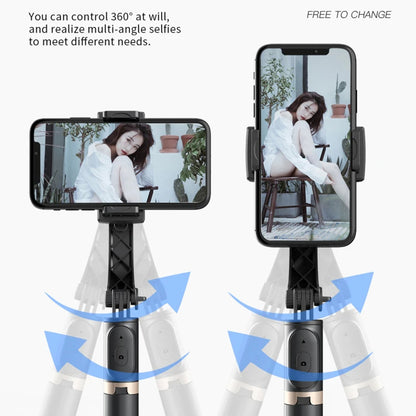 Selfie Stick Bluetooth Techsuit Q08, Univerzális, Fekete
