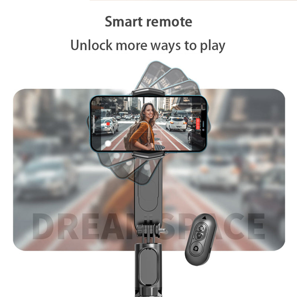 Selfie Stick Bluetooth Techsuit Q09, Univerzális, Fekete