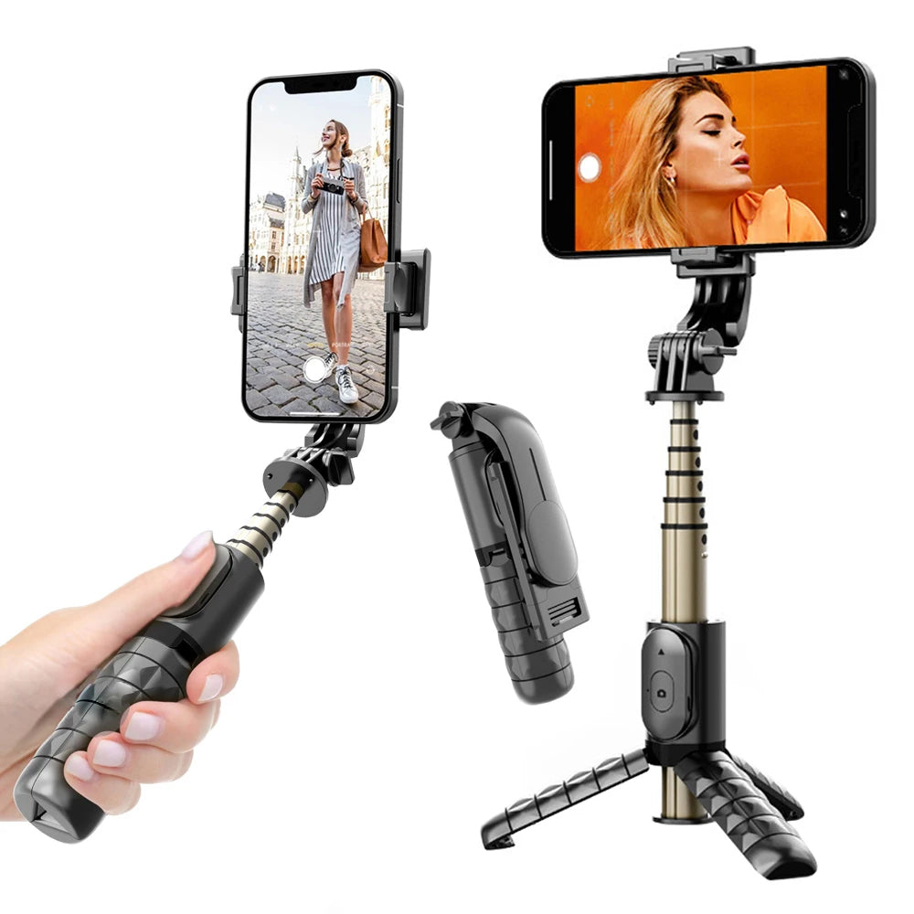 Selfie Stick Bluetooth Techsuit Q10, Univerzális, Fekete