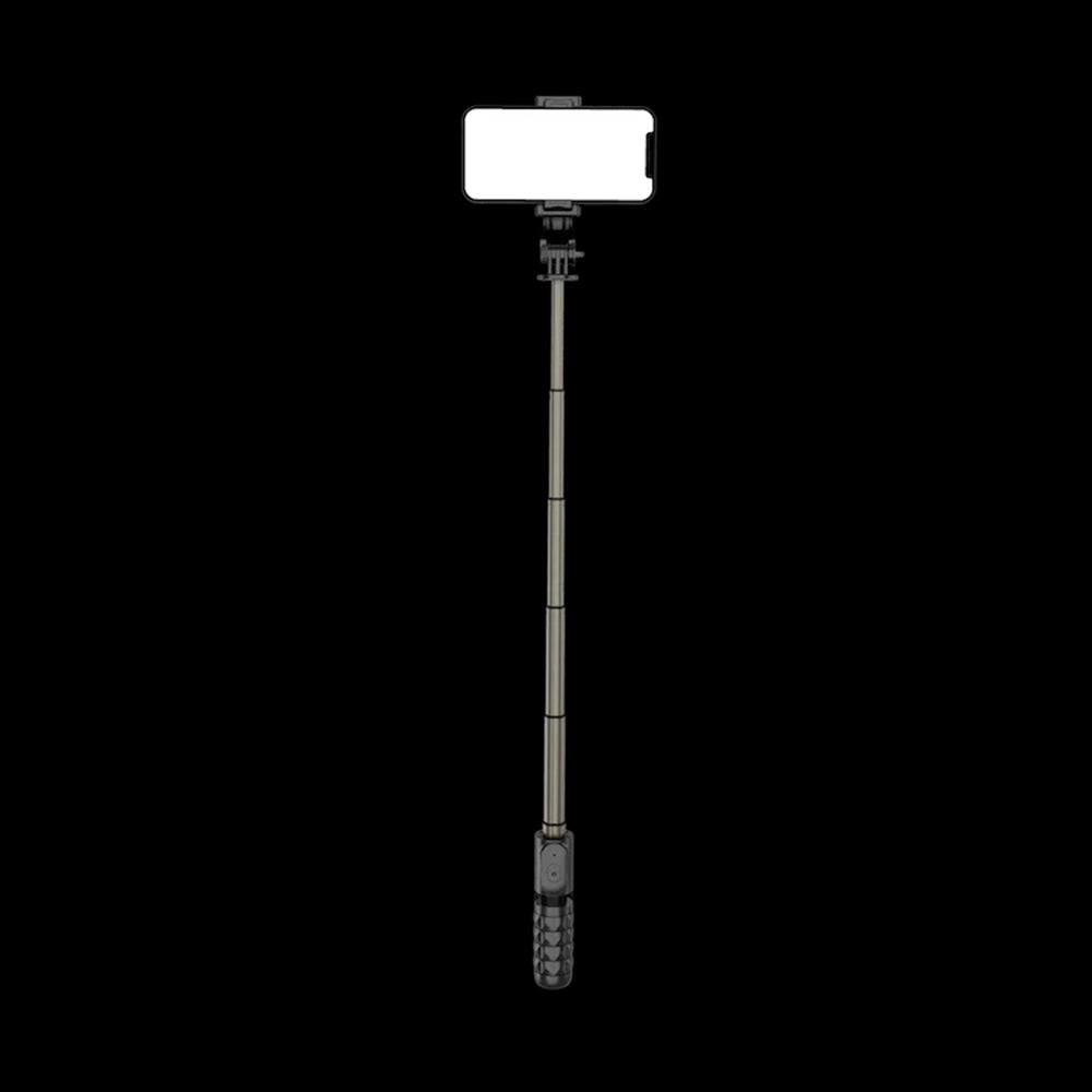 Selfie Stick Bluetooth Techsuit Q10, Univerzális, Fekete