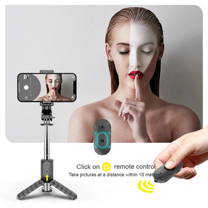 Selfie Stick Bluetooth Techsuit Q11s, Univerzális, Fekete