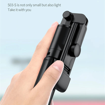 Selfie Stick Bluetooth Techsuit S03-S, Univerzális, Fekete