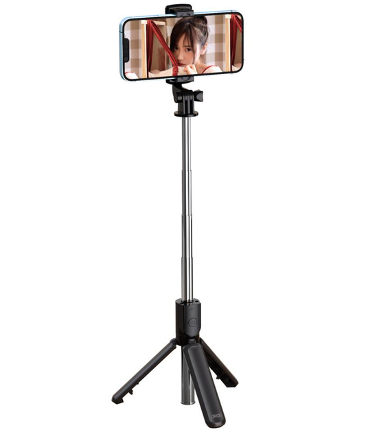 Selfie Stick Bluetooth XO Design SS09, Univerzális, Fekete