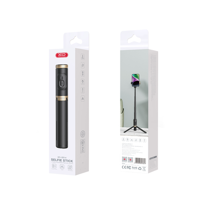 Selfie Stick Bluetooth XO Design SS14, Univerzális, Fekete