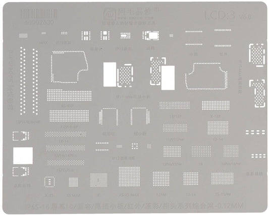 Amaoe BGA sablon Apple iPhone sorozathoz, Face ID IC