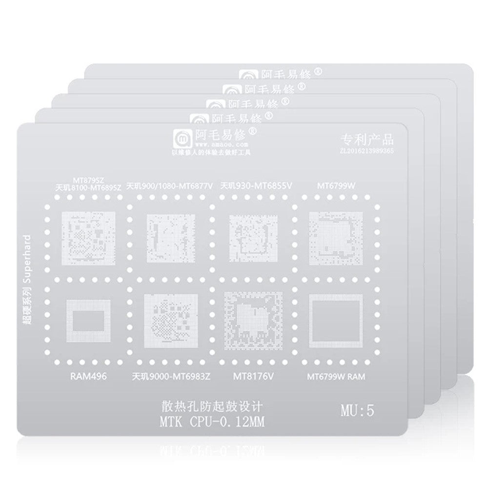 Amaoe BGA háló MTK MU1-5 CPU-hoz