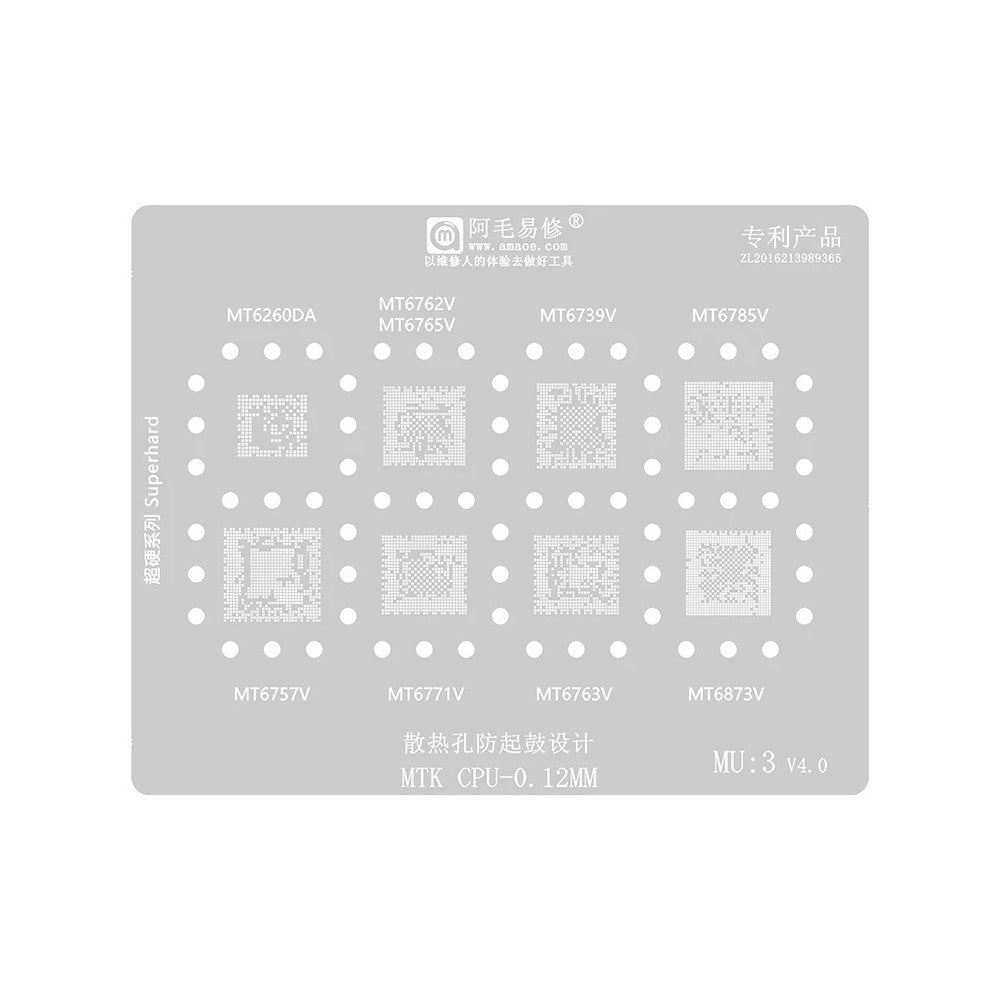 Amaoe BGA háló MTK MU1-5 CPU-hoz