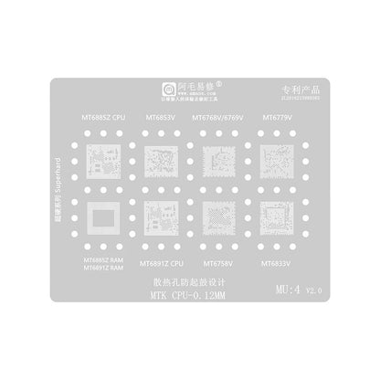 Amaoe BGA háló MTK MU1-5 CPU-hoz