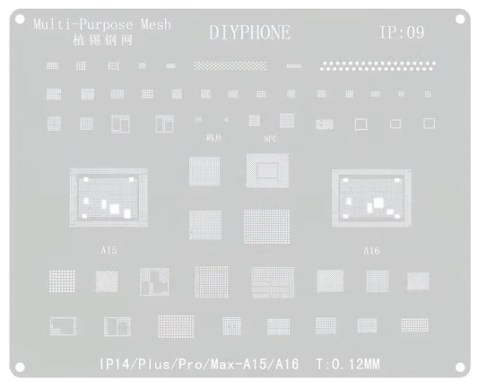 BGA DIYPhone szita az Apple iPhone 14 sorozathoz