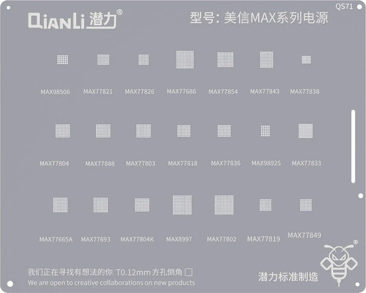 BGA háló QIANLI QS71 a Mxim Max sorozathoz