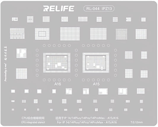 Sita BGA Relife RL-044 IPZ13 az Apple iPhone 14 / 14 Plus / 14 Pro / 14 Pro Max, CPU számára