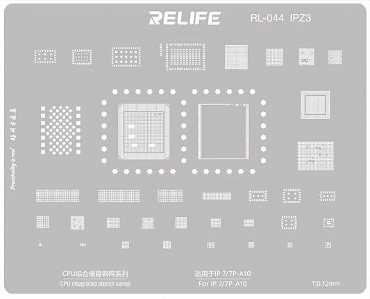 Relife RL-044 IPZ3 BGA háló Apple iPhone 7 / 7 Plus, CPU számára