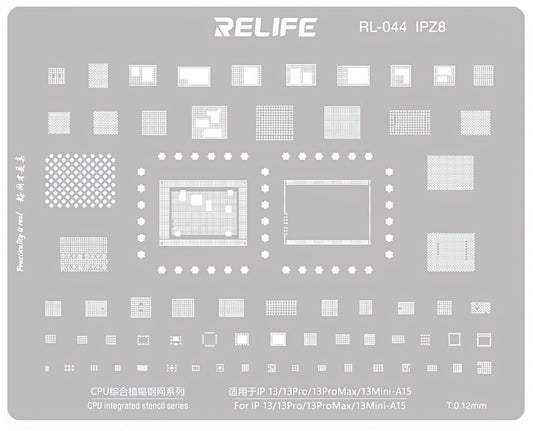 Relife RL-044 IPZ8 BGA háló Apple iPhone 13 / 13 Pro / 13 Pro Max / 13 mini, CPU számára