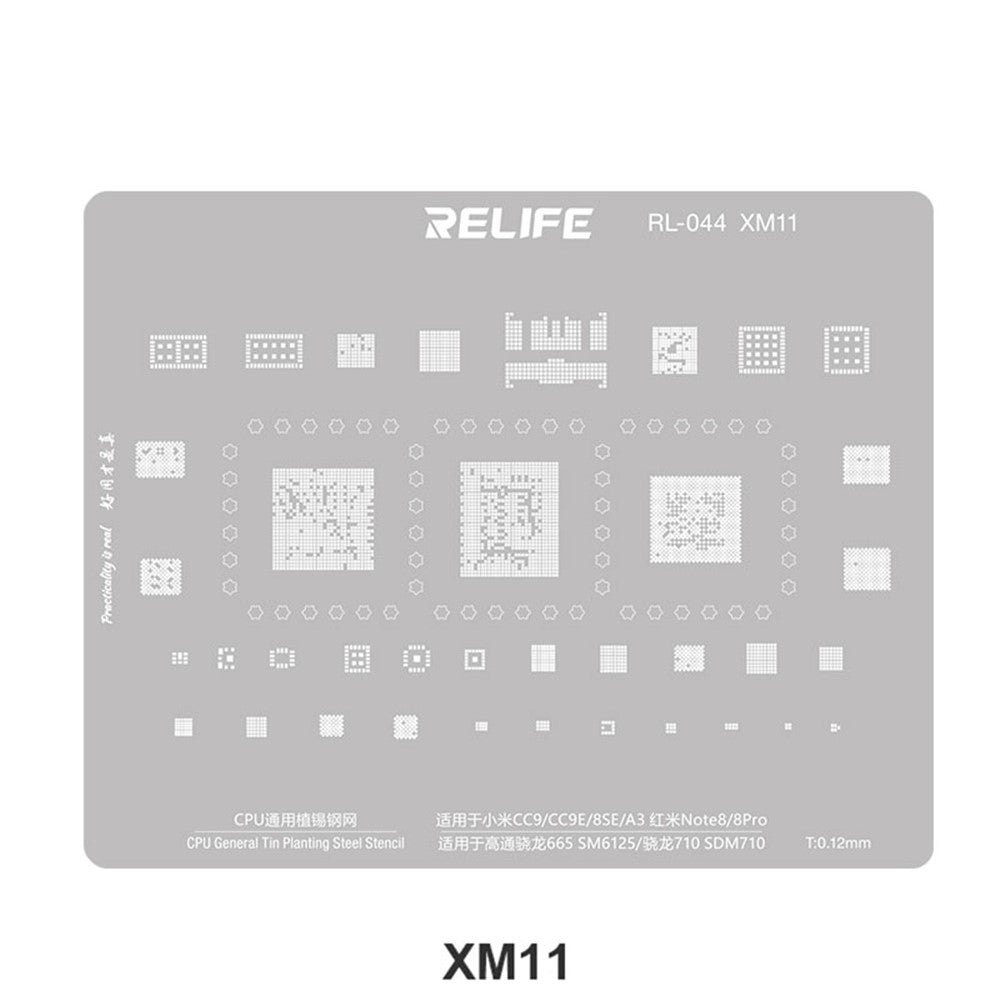BGA Relife RL-044 V2.0 rács Xiaomi sorozatú CPU-hoz