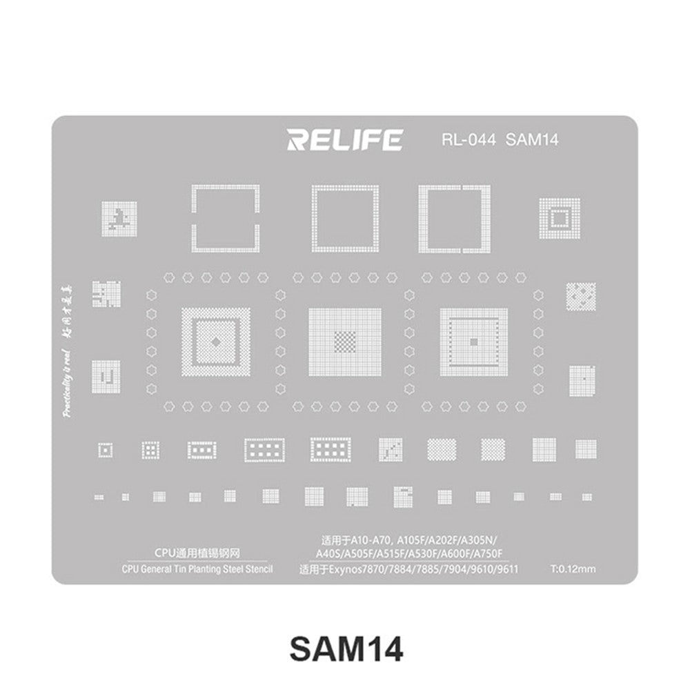 BGA Relife RL-044 V2.0 rács Samsung sorozatú CPU-hoz