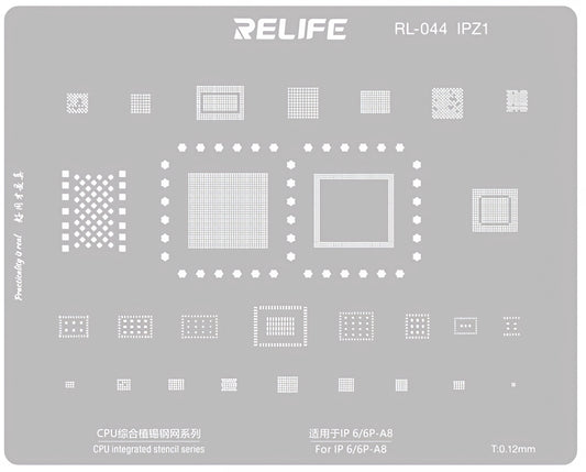 Sita BGA Relife RL-044 az Apple iPhone 6 - 17 sorozathoz, CPU
