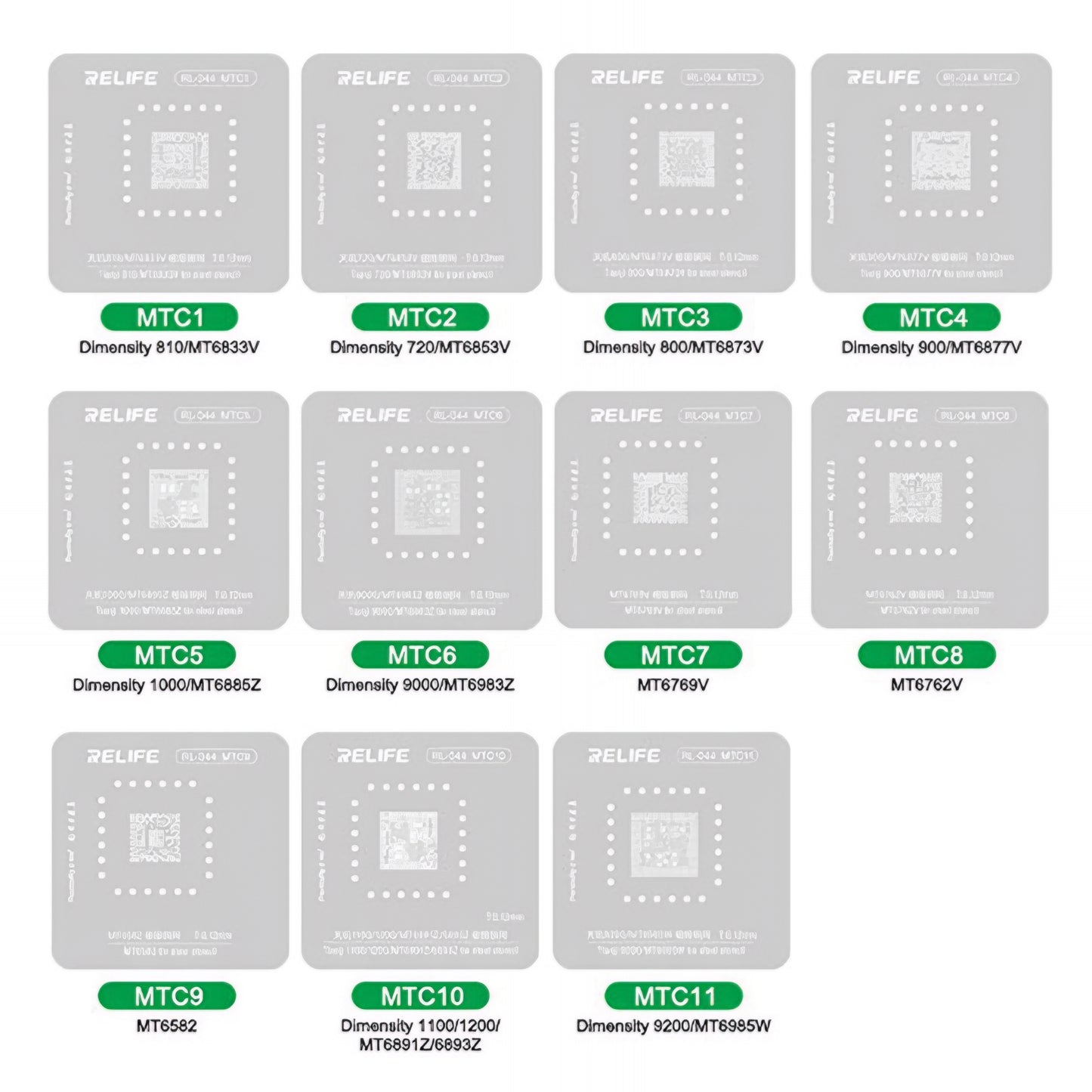 BGA Relife RL-044 szita Android CPU-hoz