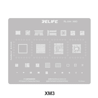 BGA Relife RL-044 V2.0 rács Xiaomi sorozatú CPU-hoz