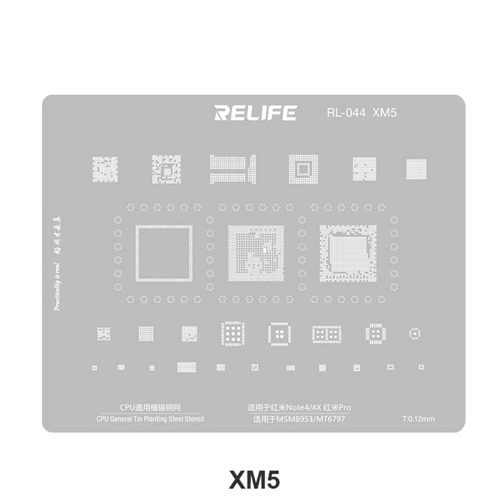 BGA Relife RL-044 V2.0 rács Xiaomi sorozatú CPU-hoz
