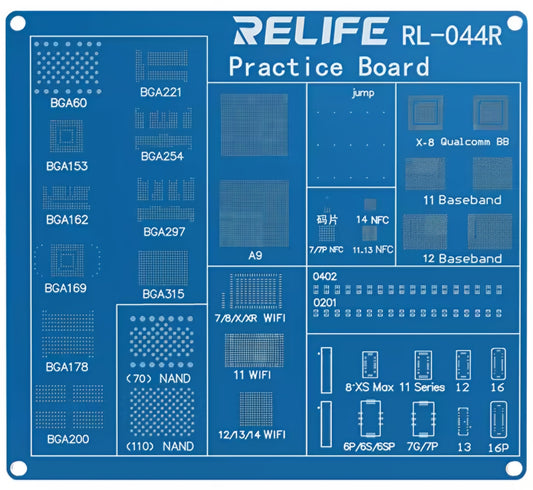 Relife RL-044R BGA gyakorlópanel Apple iPhone sorozathoz