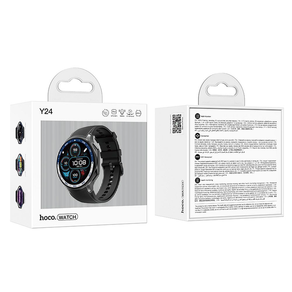 HOCO Y24 Call Smartwatch, Black