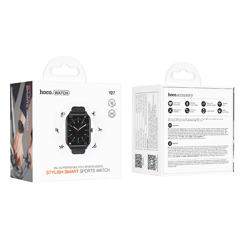 Smartwatch HOCO Y27 Call, Fekete