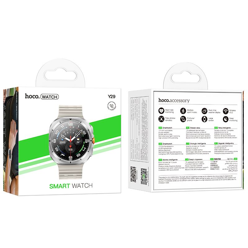 Smartwatch HOCO Y29 Call, Ezüst