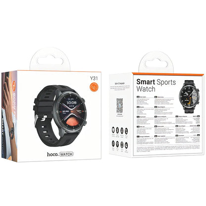 Smartwatch HOCO Y31 Call, Fekete