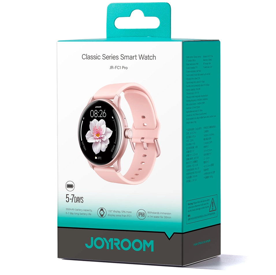 Smartwatch Joyroom JR-FC1 Pro Call, Rózsaszín