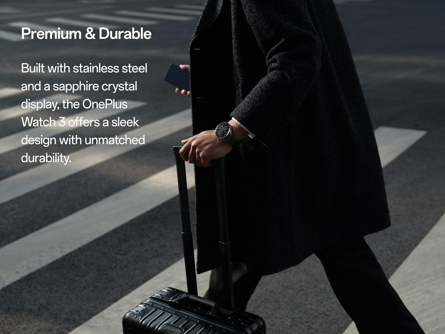 Smartwatch OnePlus Watch 3, 46mm, Fekete 5491100340