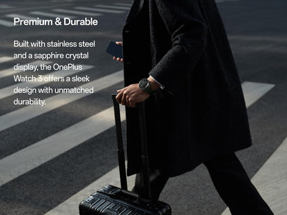 Smartwatch OnePlus Watch 3, 46mm, Fekete 5491100340