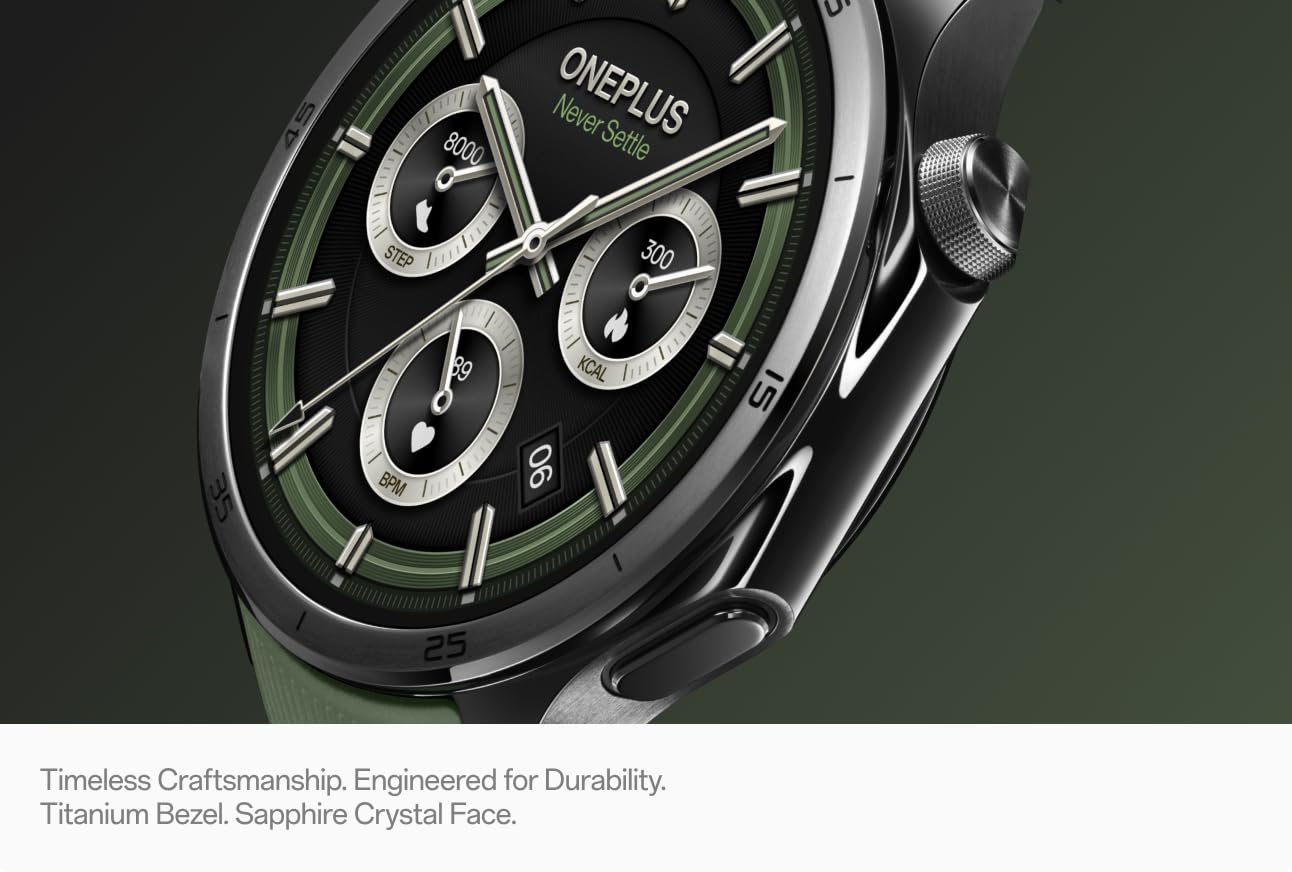 Okosóra OnePlus Watch 3, 46mm, Zöld, Újracsomagolt 5491100341