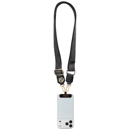 Guess 4G Strass Metal Logo Telefonpánt, Fekete