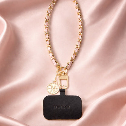 Guess Saffiano 4G Charm Telefonpánt, Fekete