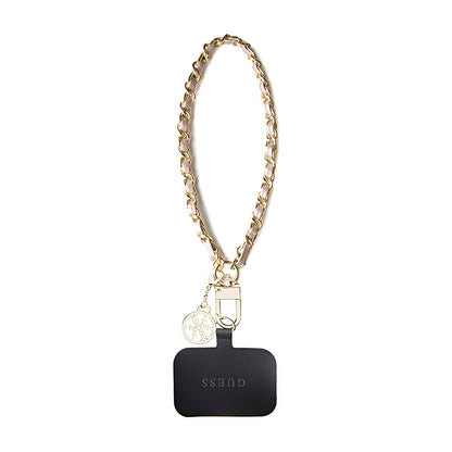 Guess Saffiano 4G Charm Telefonpánt, Fekete