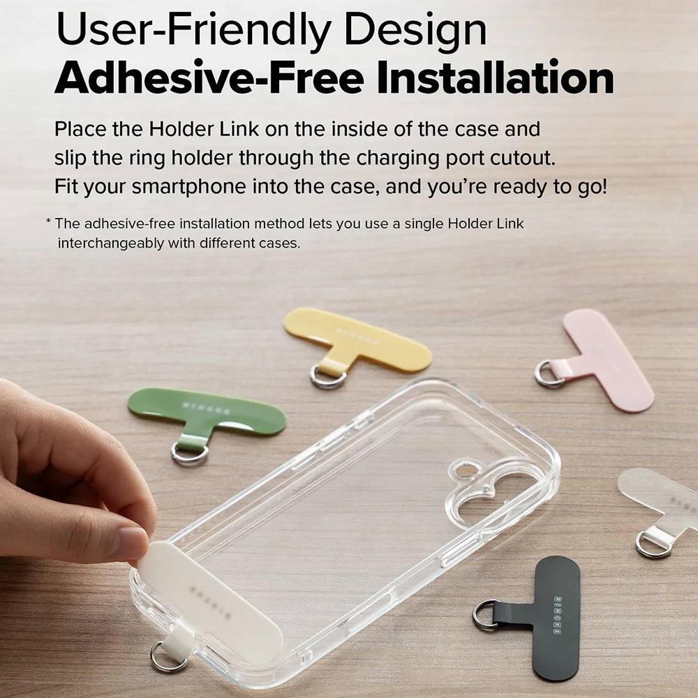 Ringke Link Flow P-Type Telefon Zsinór, Fekete