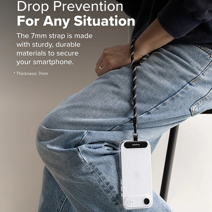 Ringke Link Flow P-Type Telefon Zsinór, Fekete