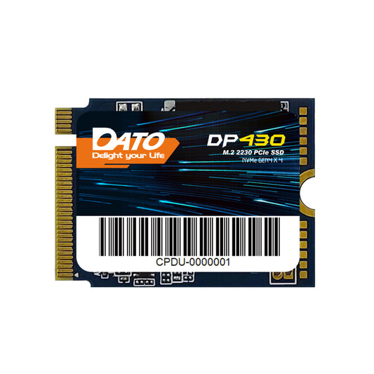 Solid State Drive (SSD) Dato DP430, NVME M.2 2230, PCIE Gen4x4, 1TB, Fekete DP430SSD-1TB
