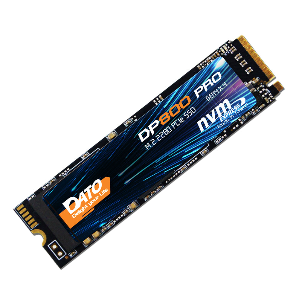 Solid State Drive (SSD) Dato DP800 Pro, NVME M.2 2280, PCIe, 4TB, Fekete DP800PSSD-4TB