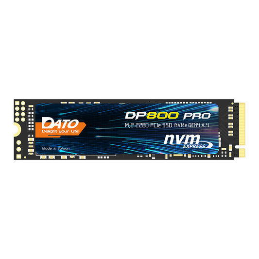 Solid State Drive (SSD) Dato DP800 Pro, NVME M.2 2280, PCIe, 4TB, Fekete DP800PSSD-4TB