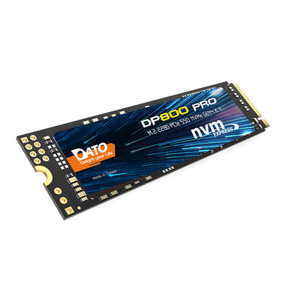 Solid State Drive (SSD) Dato DP800 Pro, NVME M.2 2280, PCIe, 4TB, Fekete DP800PSSD-4TB