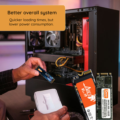 Solid State Drive (SSD) Dato, NVME M.2 2280, PCIe, 1TB, Fekete DP580-1TB