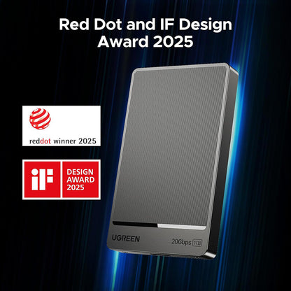 Solid State Drive (Külső SSD) UGREEN 35270, 1TB, Szürke