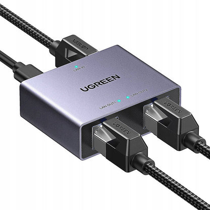 UGREEN NW301 hálózati elosztó, RJ45 - 2 x RJ45, szürke