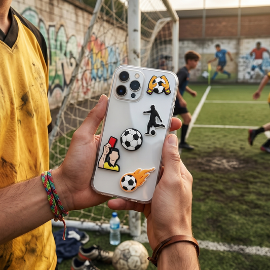 3D OEM Football matrica Telefon / Tablet tokhoz, 5 darabos készlet, Többszínű