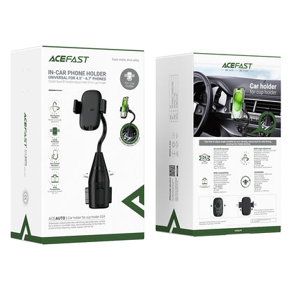 Acefast D24 autós tartó, 4.5 inch - 6.7 inch, fekete